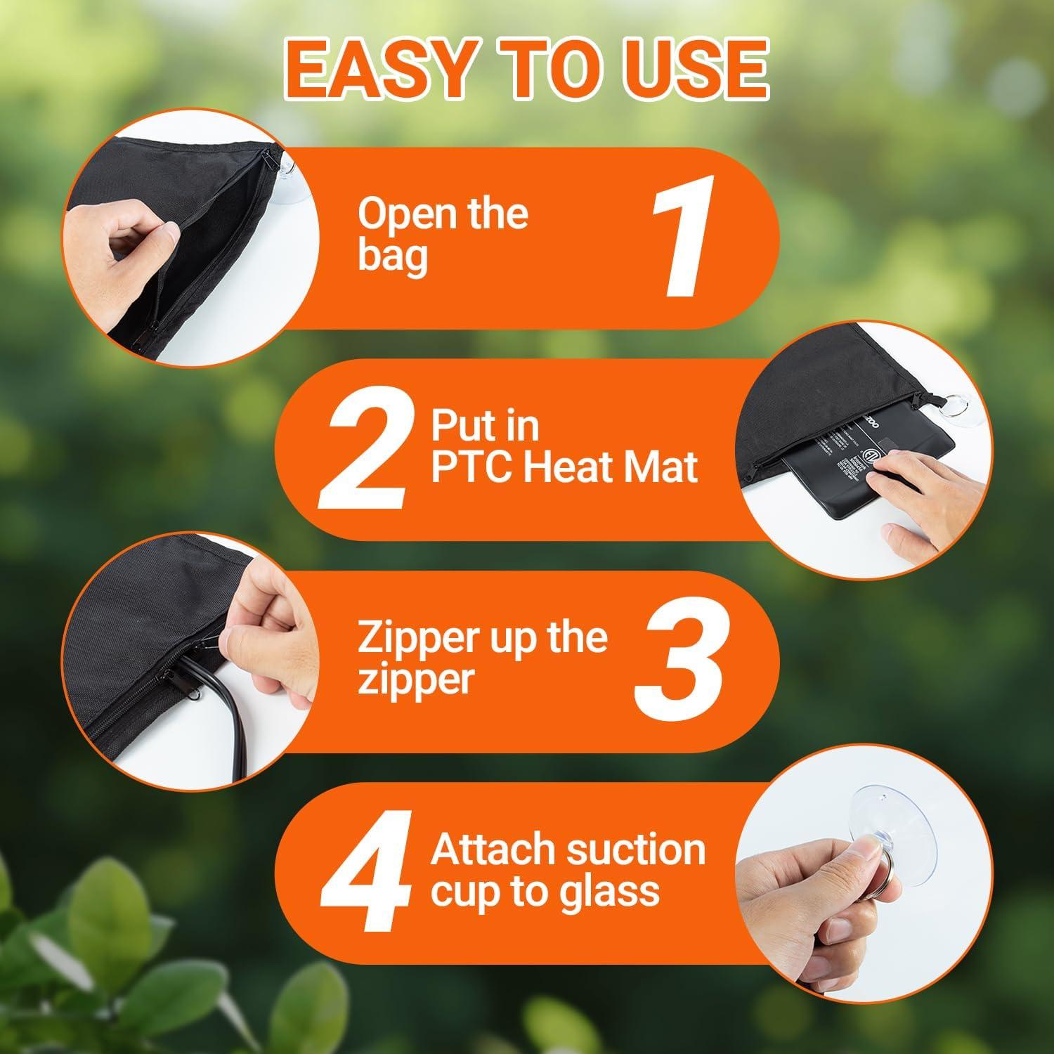 Hamaca Térmica Reptizoo 2-en-1 para Reptiles con Controlador