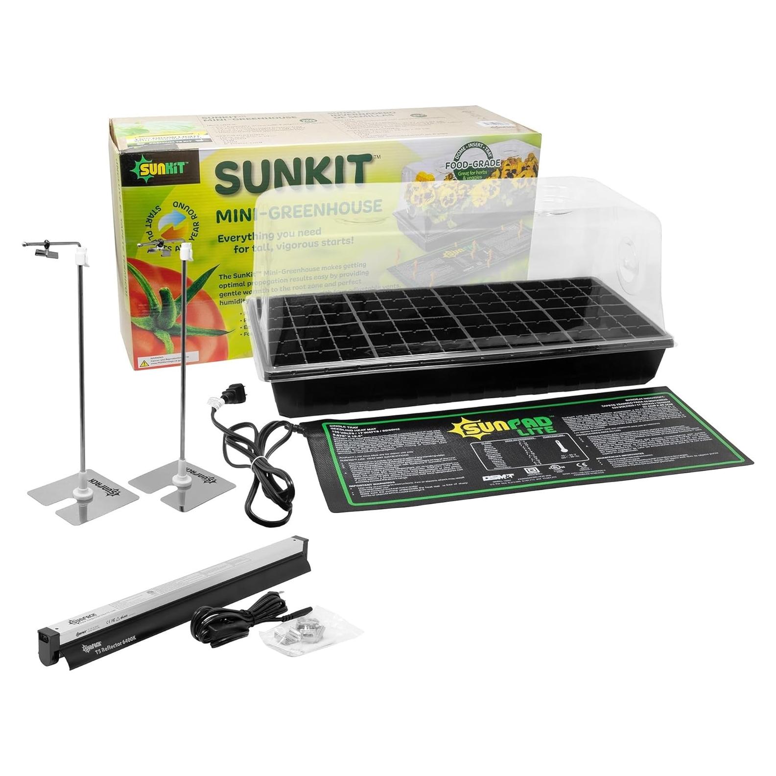 Kit Invernadero Mini SUNPACK 10180 con Luz LED y Almohadilla Térmica