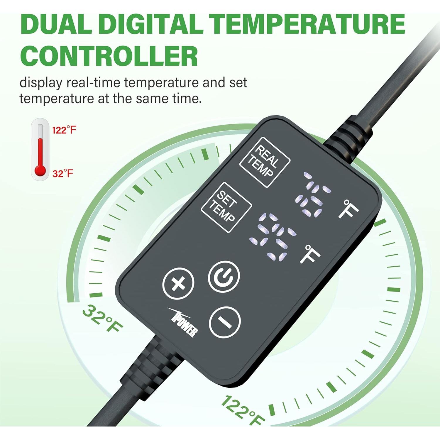 Almohadilla de Calor iPower para Plántulas Doble 10x52.7cm