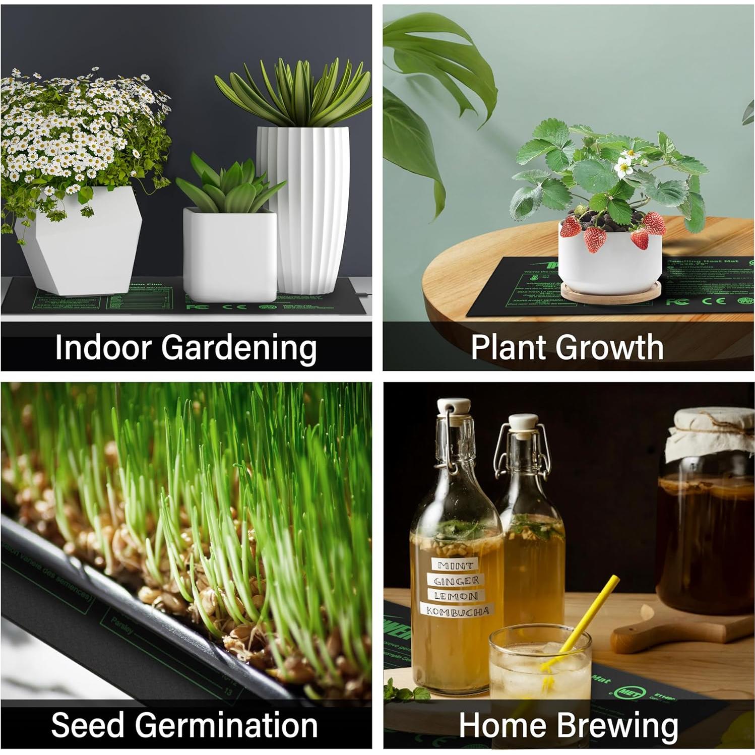 Almohadilla de Calor iPower para Plántulas Doble 10x52.7cm