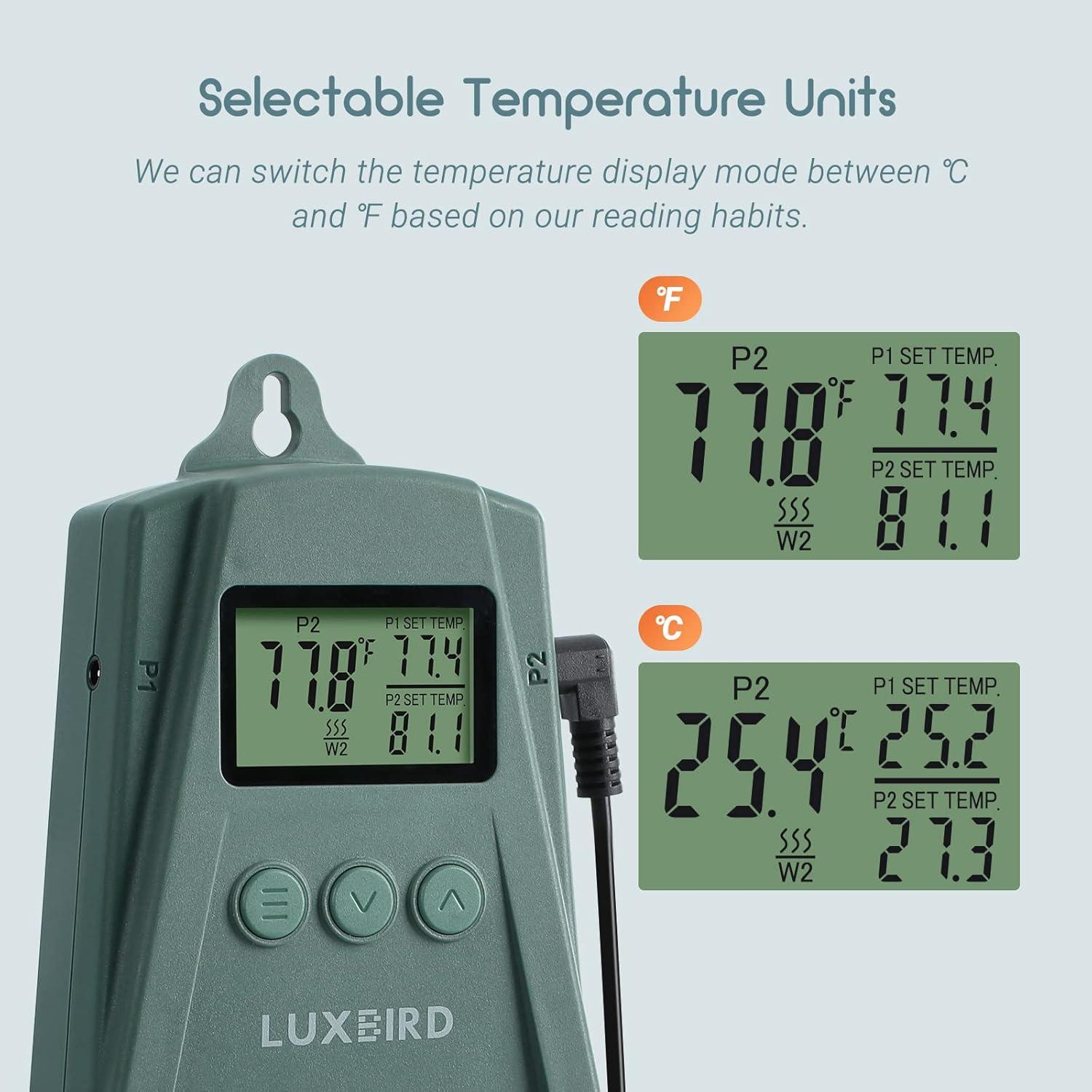 Controlador de Termostato Digital LUXBIRD LB-2SC 250W