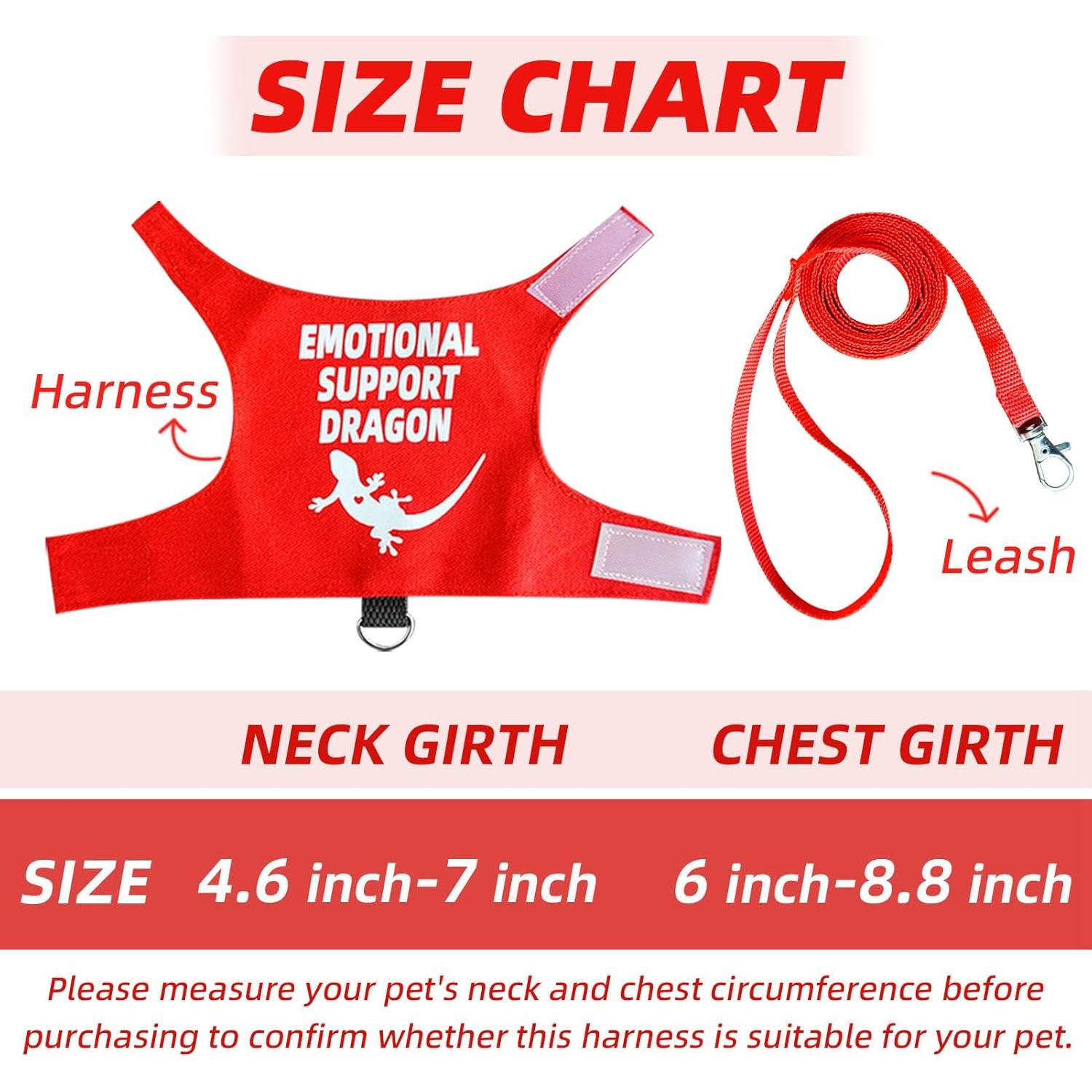 Arnés y Correa para Dragón Barbudo Romansk - Ajustable 1.5m