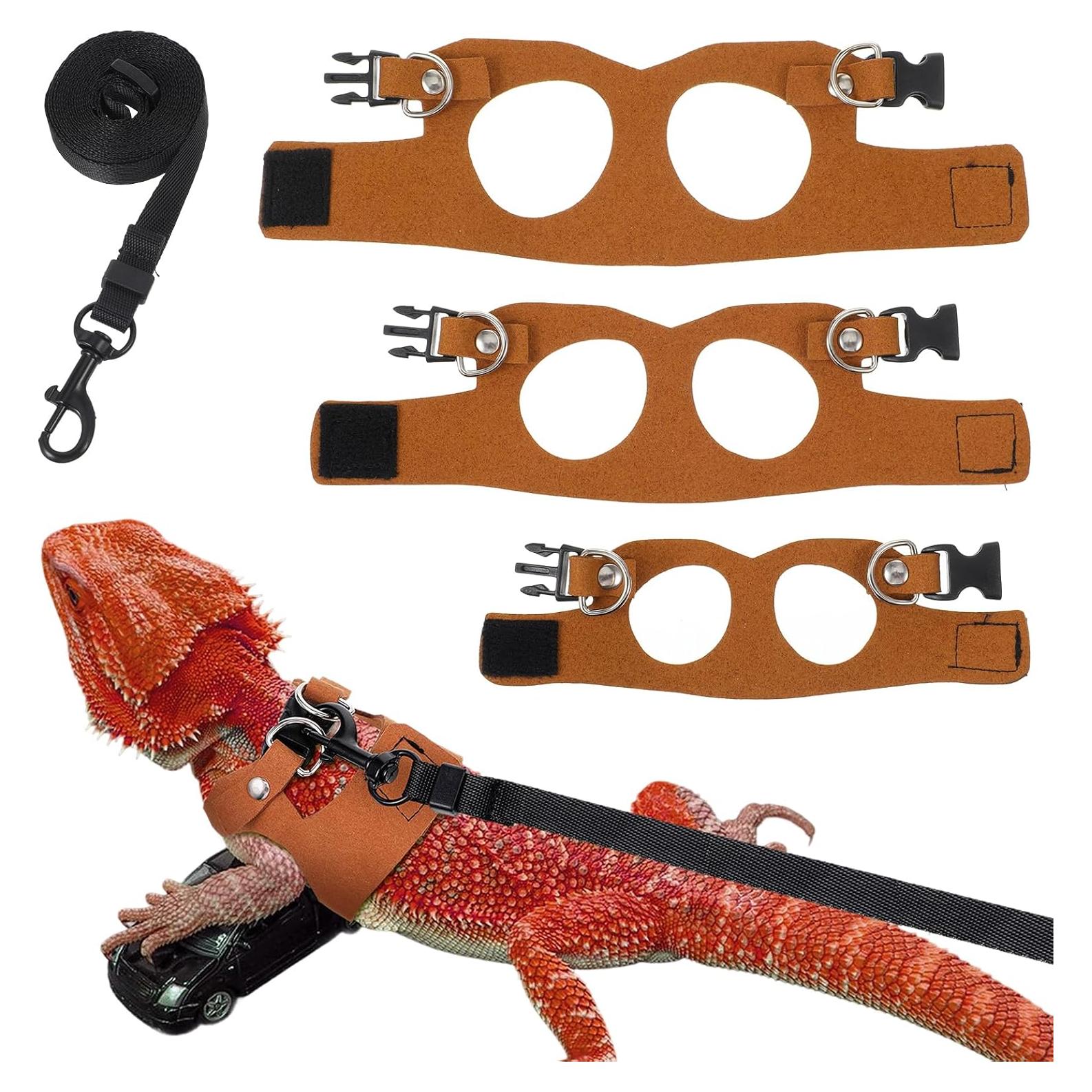 Juego de Arnés y Correa para Dragón Barbudo Elegaperma - 3 Tamaños