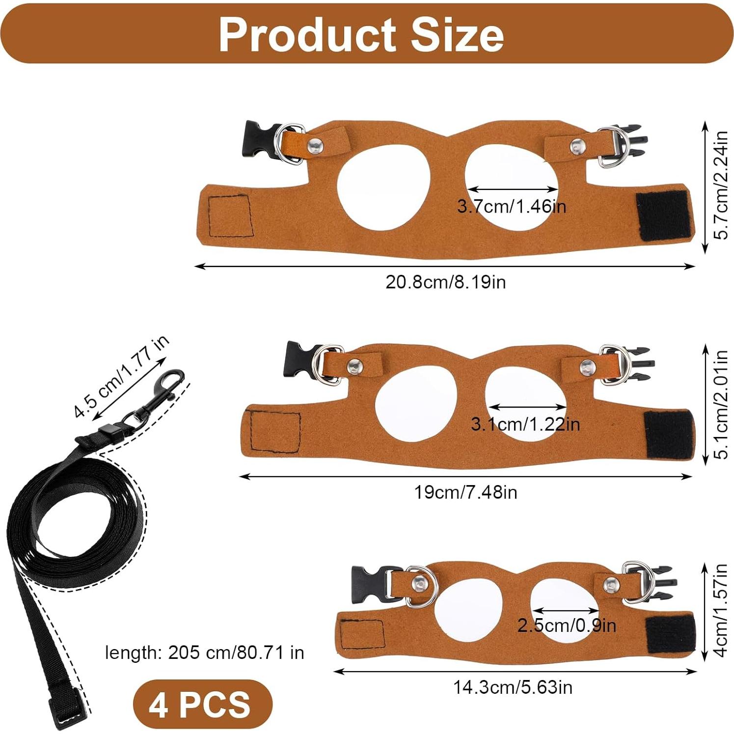 Juego de Arnés y Correa para Dragón Barbudo Elegaperma - 3 Tamaños