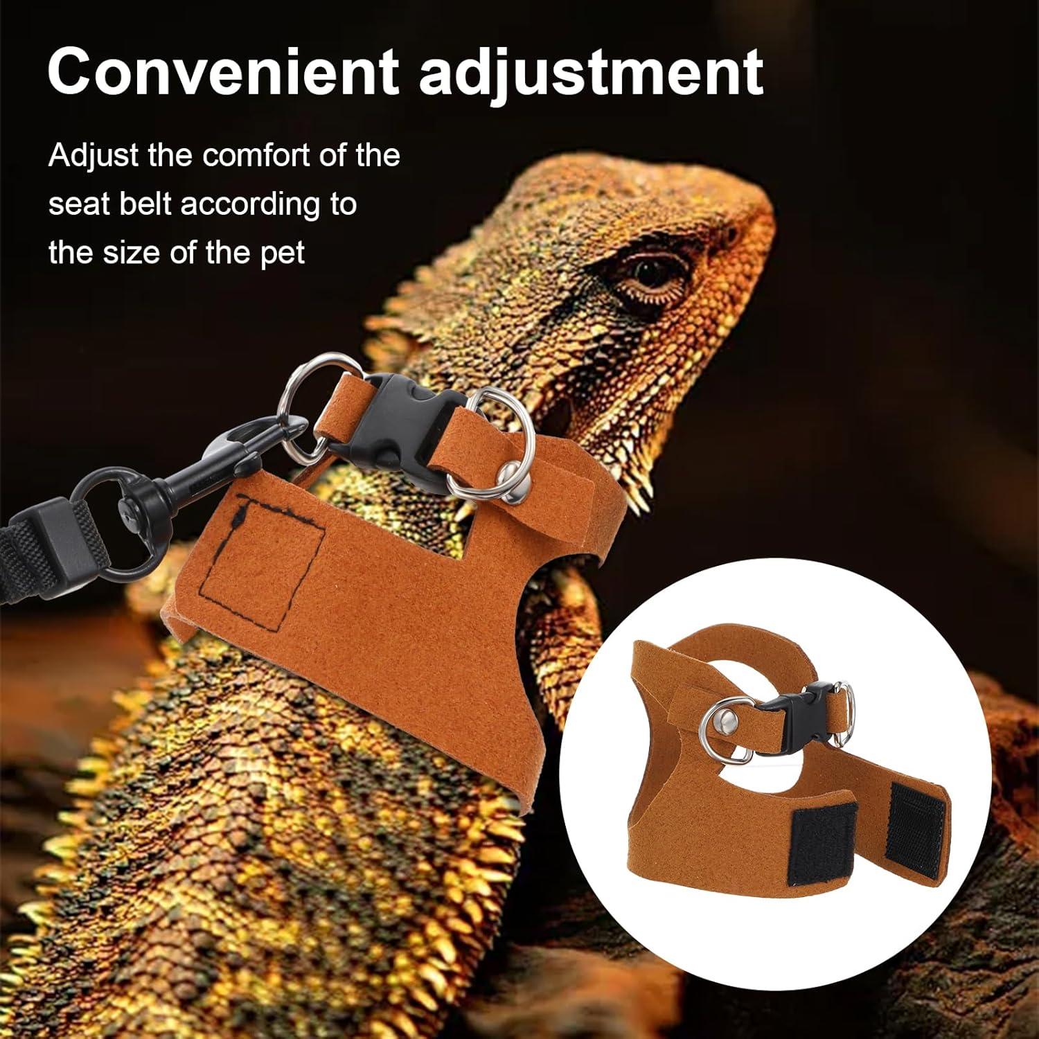 Juego de Arnés y Correa para Dragón Barbudo Elegaperma - 3 Tamaños