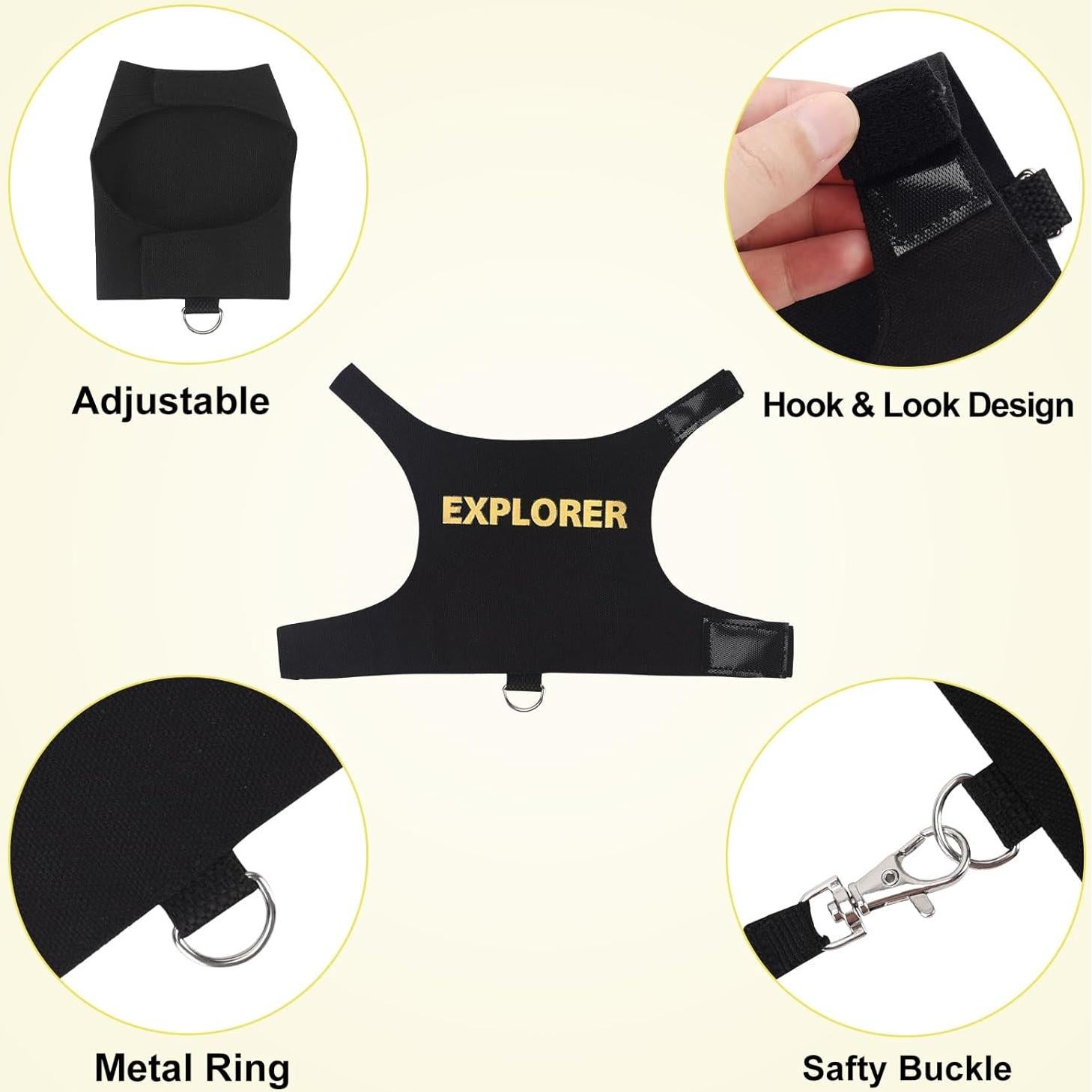 Correa y Arnés Ajustable POLKASTORE para Dragón Barbudo 1.52m