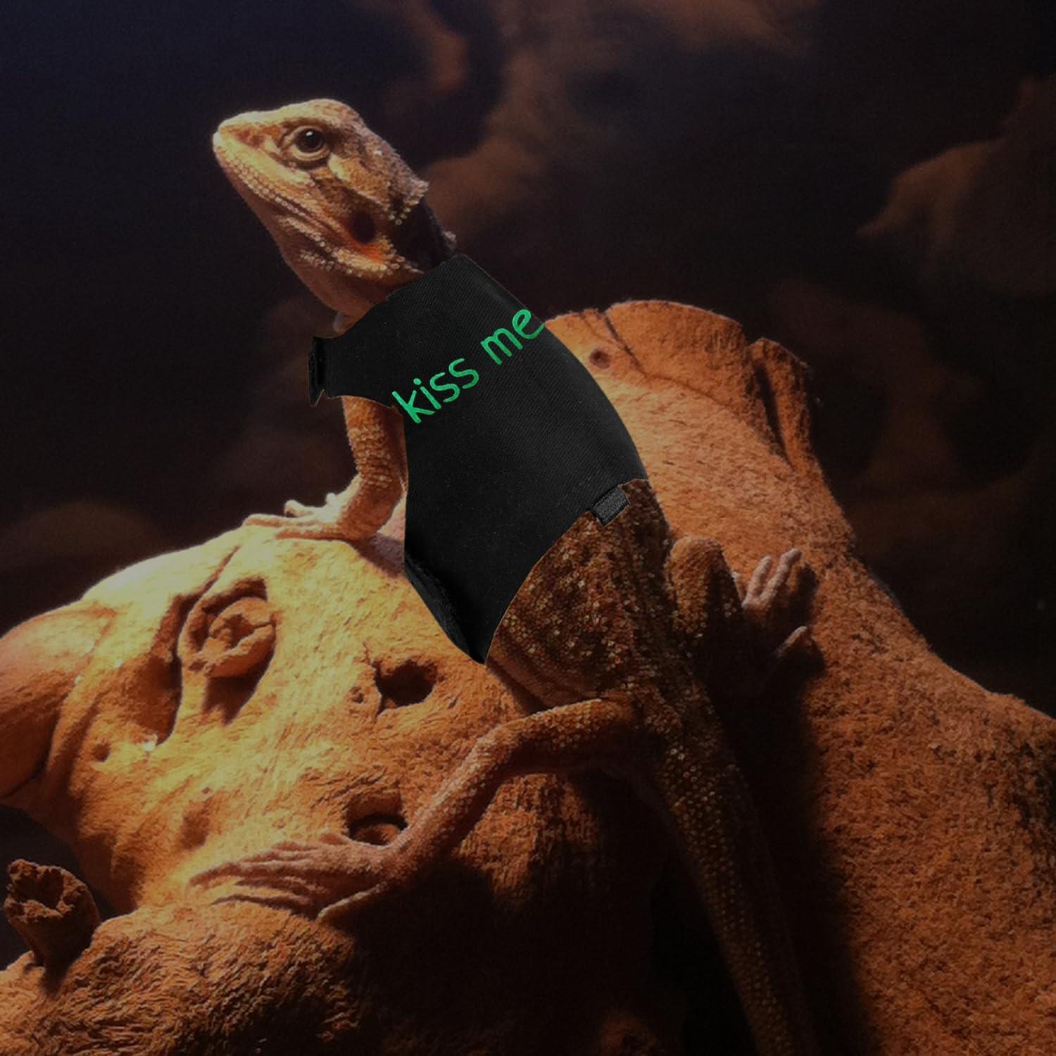 Arnés y Correa Ajustable para Dragón Barbudo SEZDEKI - Negro