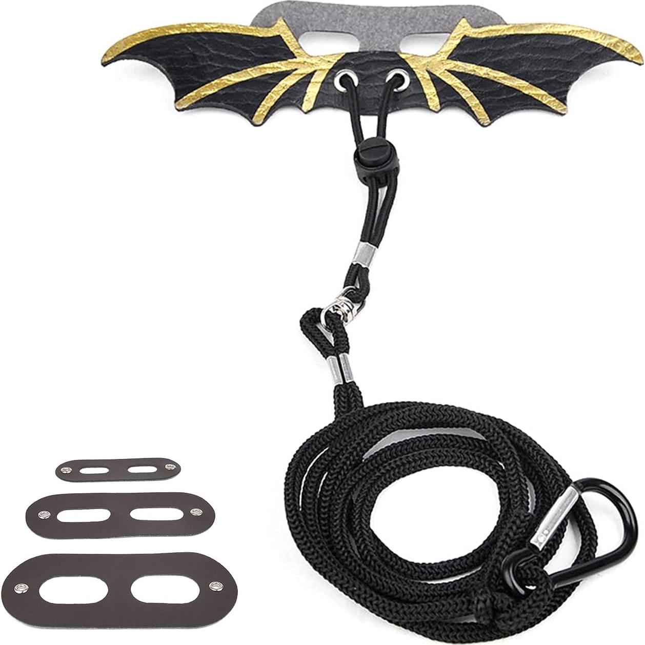 Correas y Arnés para Dragón Barbado SPCMGSZ - Ajustable Negro