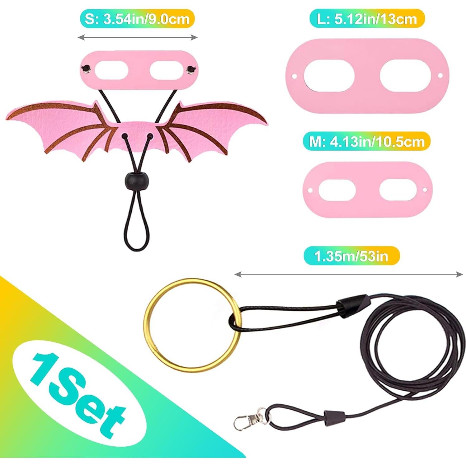 Juego de Correa y Arnés Ajustable KornaDoz para Reptiles S/M/L