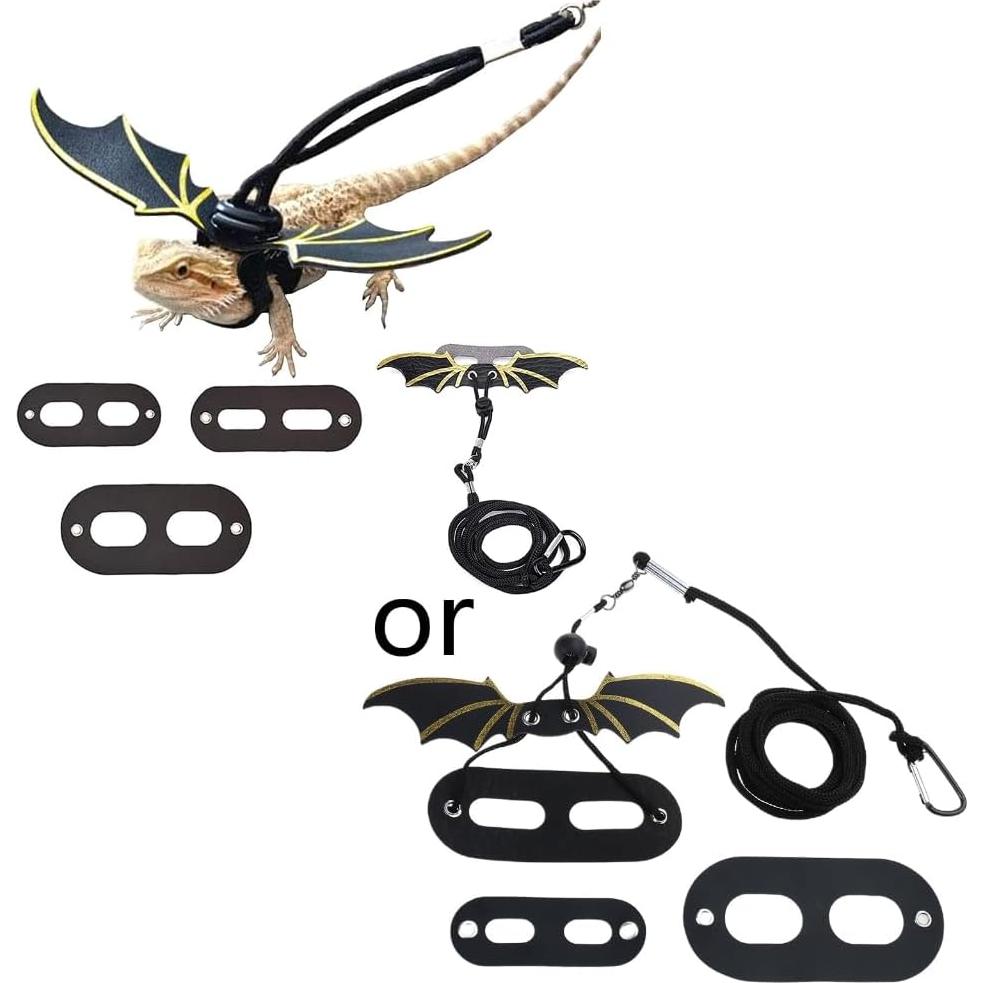 Conjunto Correa y Arnés Ajustable Hqkfuybl para Dragón Barbudo
