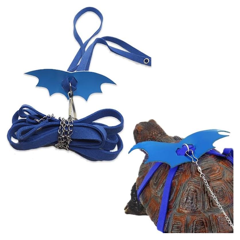 Arnés y Correa Ajustable para Tortuga HOKABLE Azul S