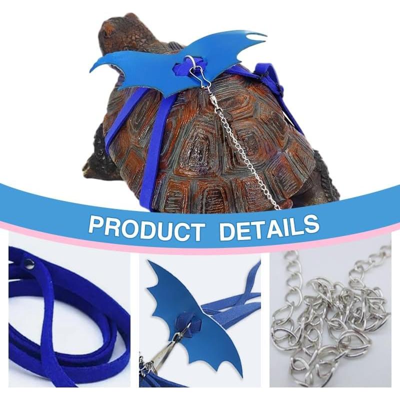 Arnés y Correa Ajustable para Tortuga HOKABLE Azul S