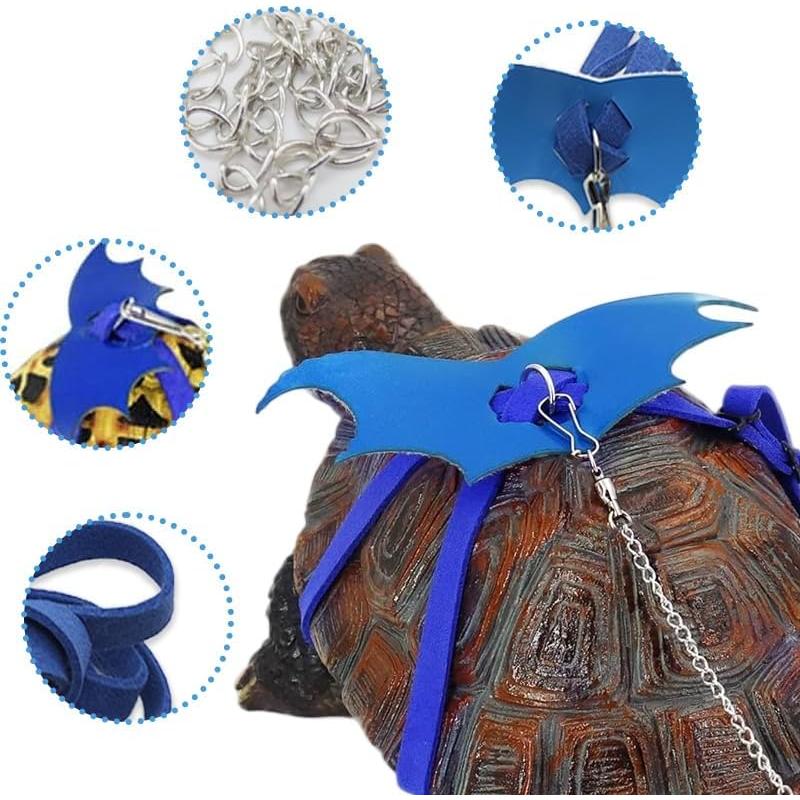 Arnés y Correa Ajustable para Tortuga HOKABLE Azul S