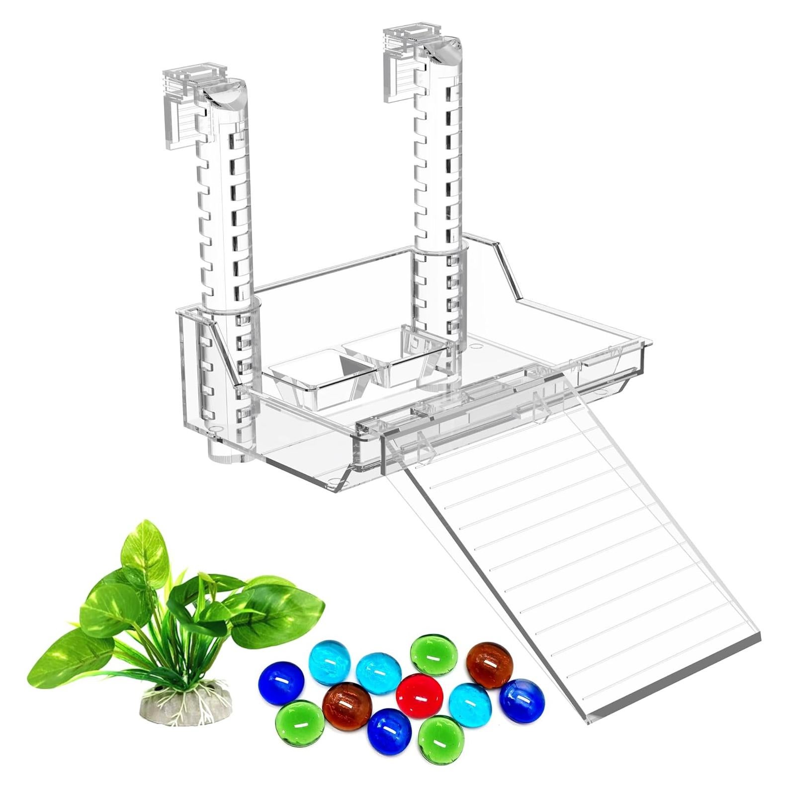 Plataforma de Sol para Tortugas Gozilla Pequeña con Rampa