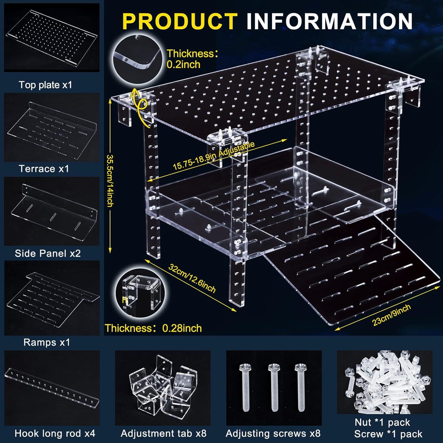 Plataforma de Sol para Tortugas Chunful 40-48 cm Acrílico
