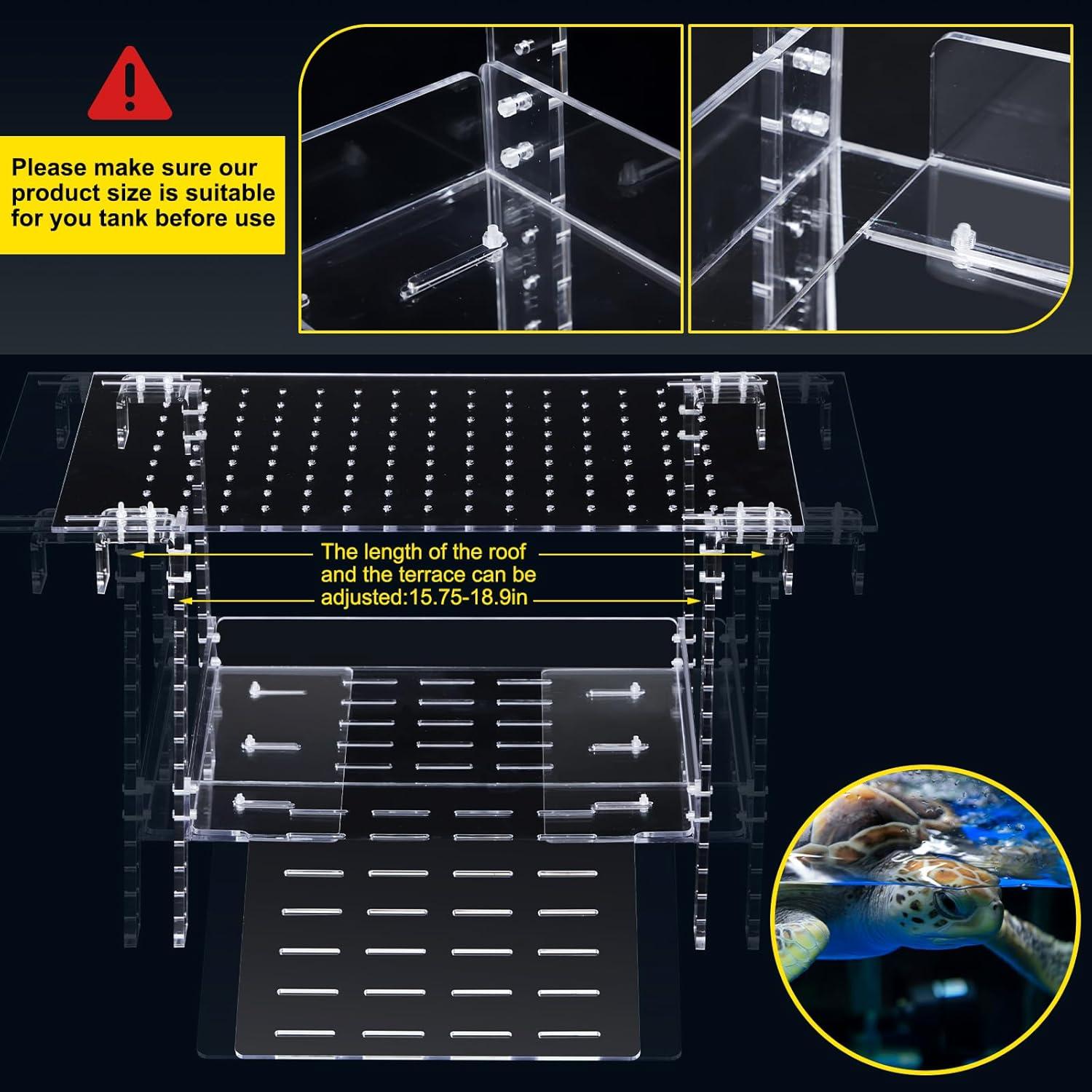 Plataforma de Sol para Tortugas Chunful 40-48 cm Acrílico