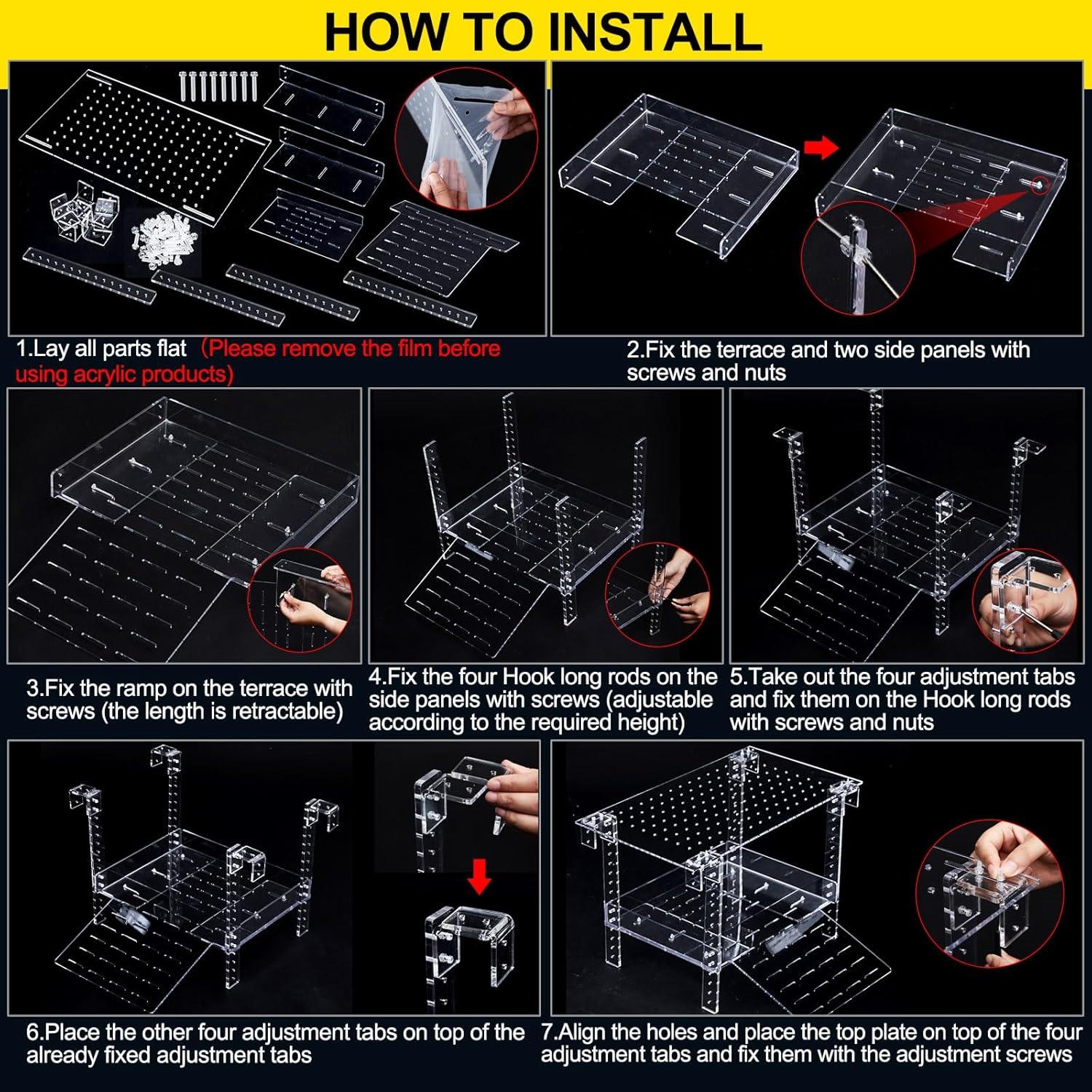 Plataforma de Sol para Tortugas Chunful 40-48 cm Acrílico