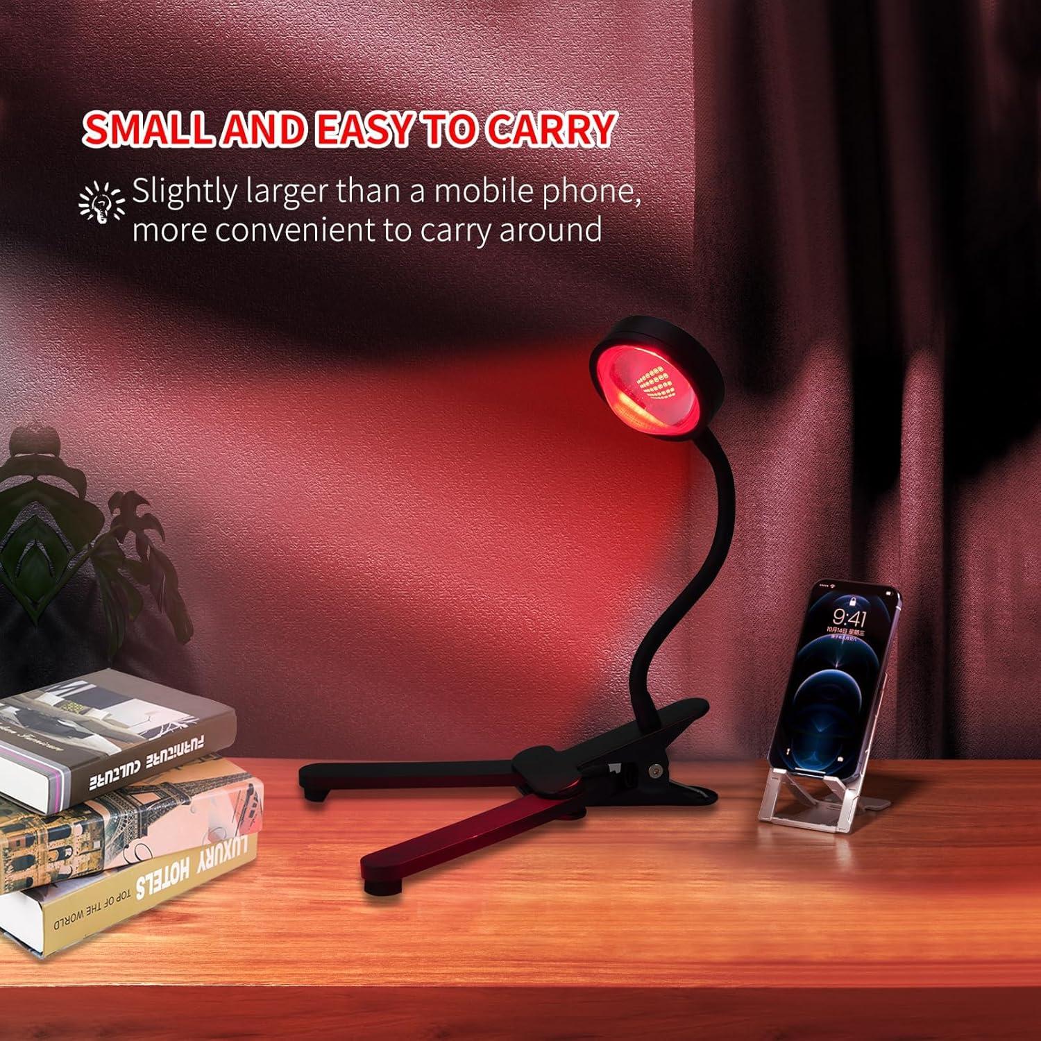 Terapia de Luz Roja WTINTELL 40 LEDs 660nm para Cuidado Facial