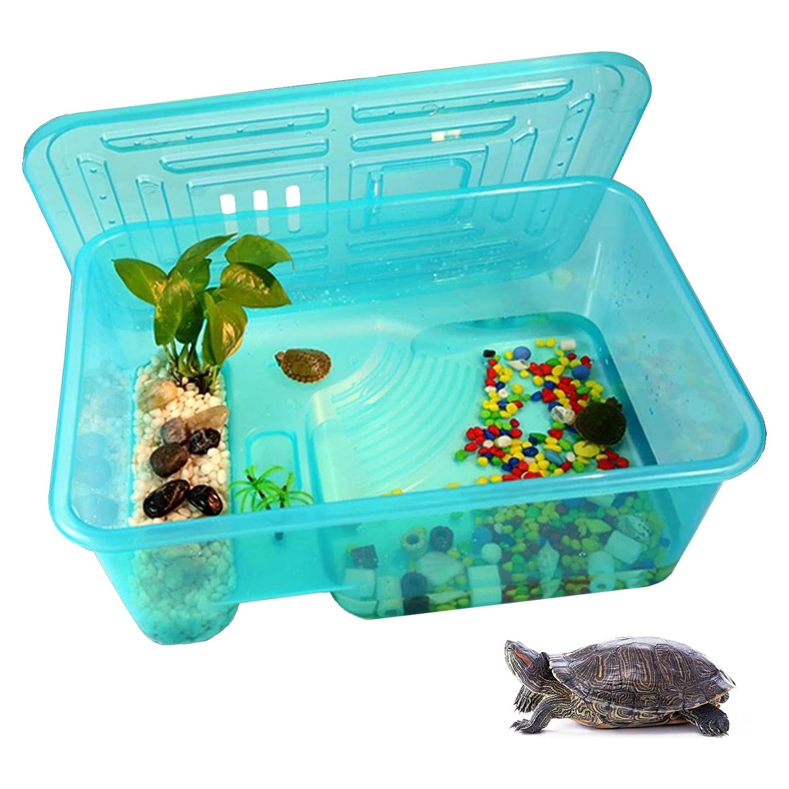 Acuario para Tortugas Kathson Mediano 42.9x30x16 cm Seguro