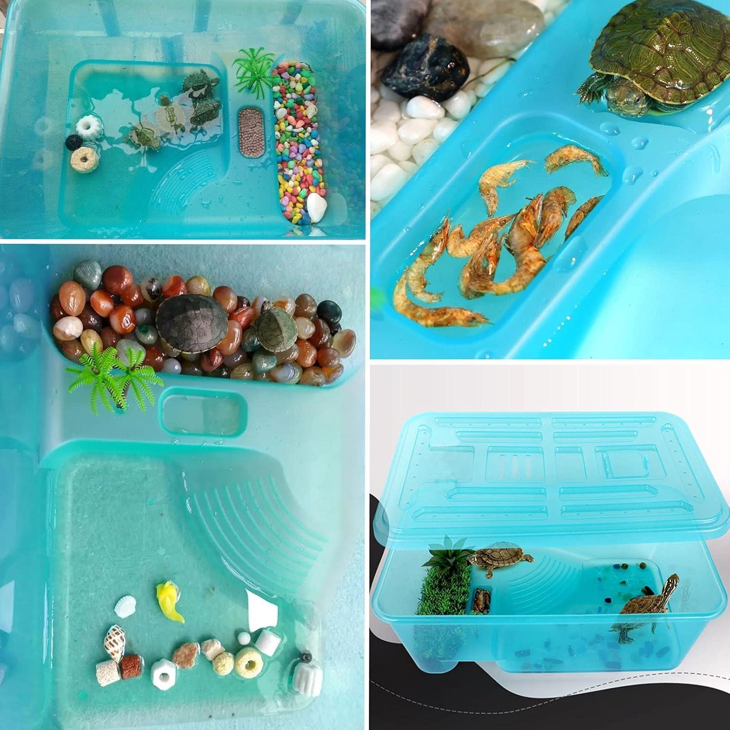 Acuario para Tortugas Kathson Mediano 42.9x30x16 cm Seguro