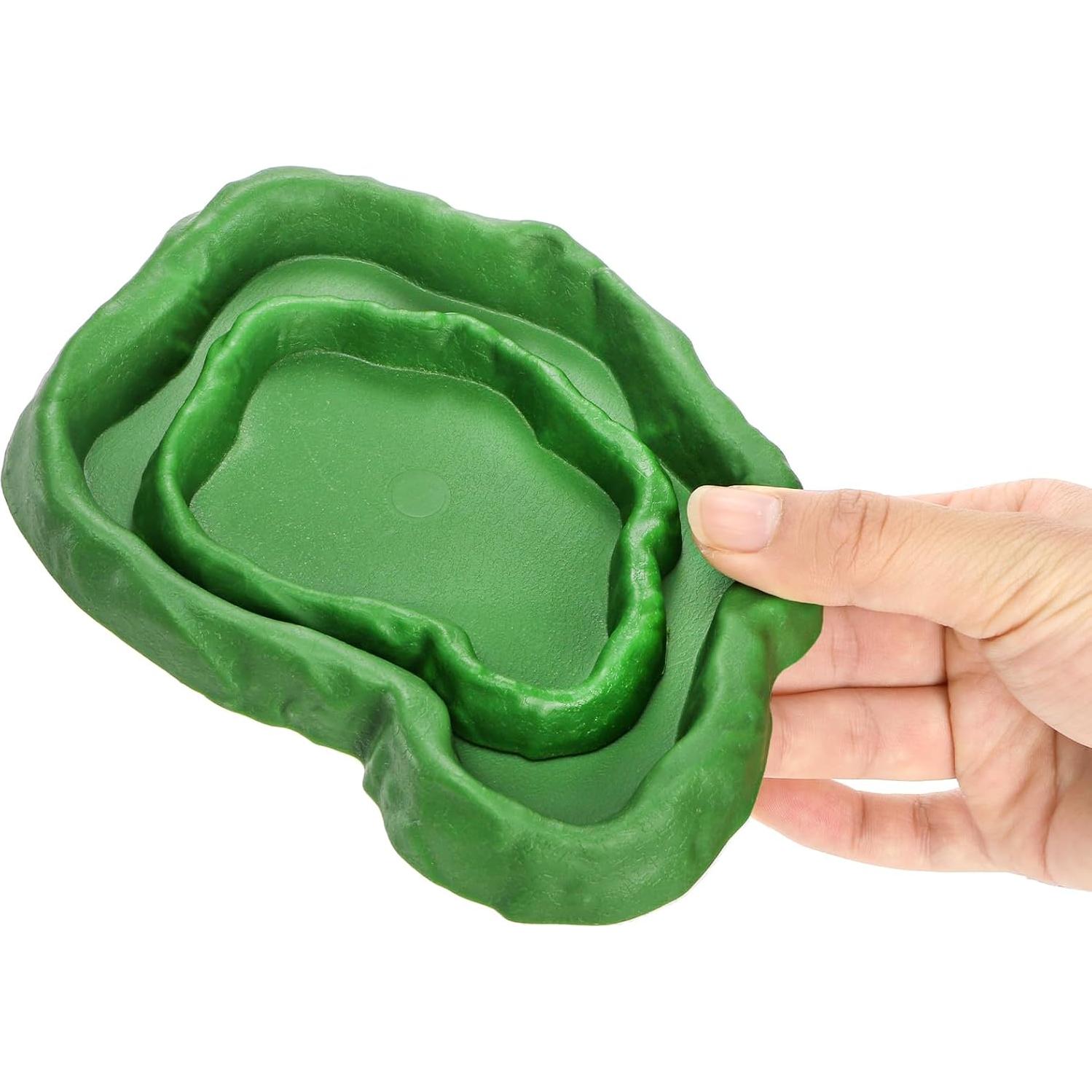 Juego de Tazones de Agua para Tortugas ZENFUN - 4 Piezas