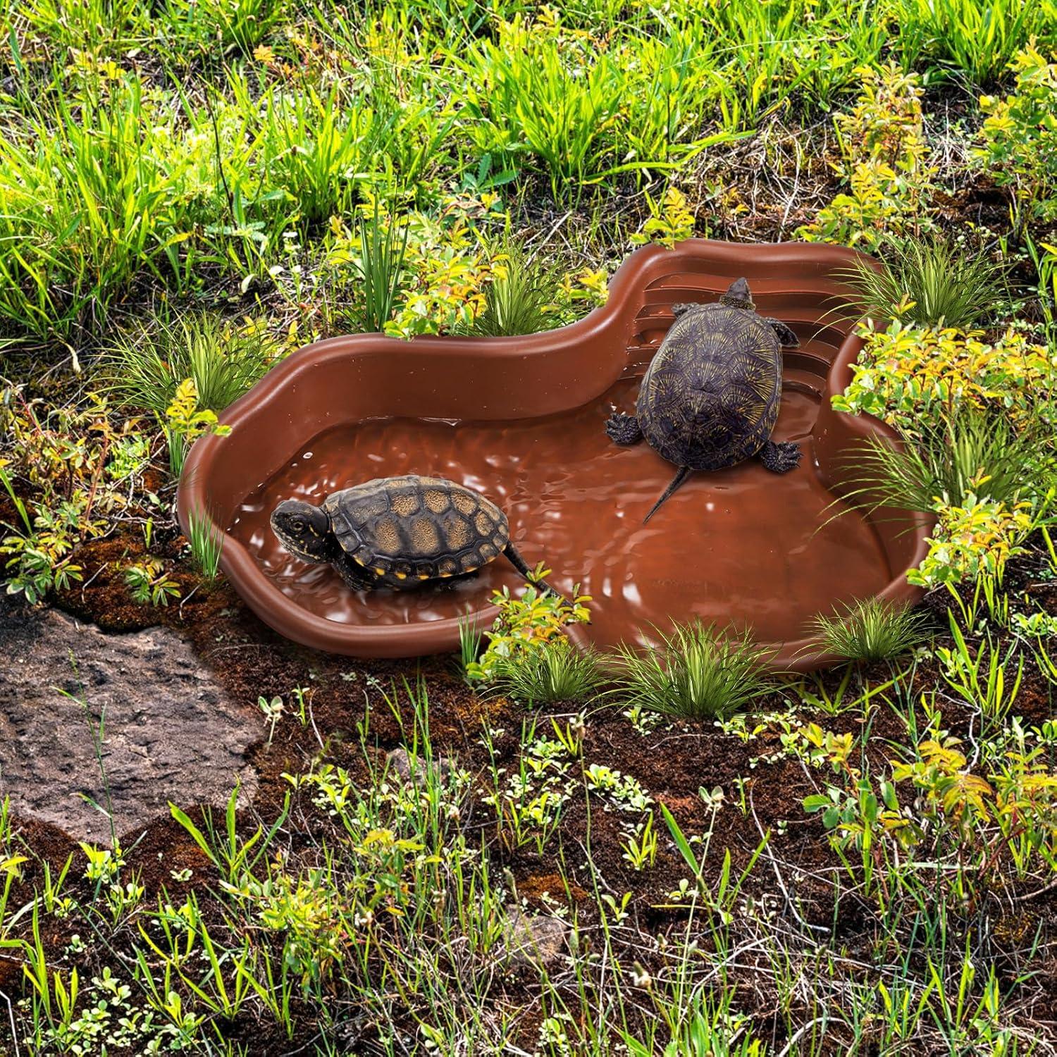 Juego de Tazones de Agua para Tortugas ZENFUN - 4 Piezas