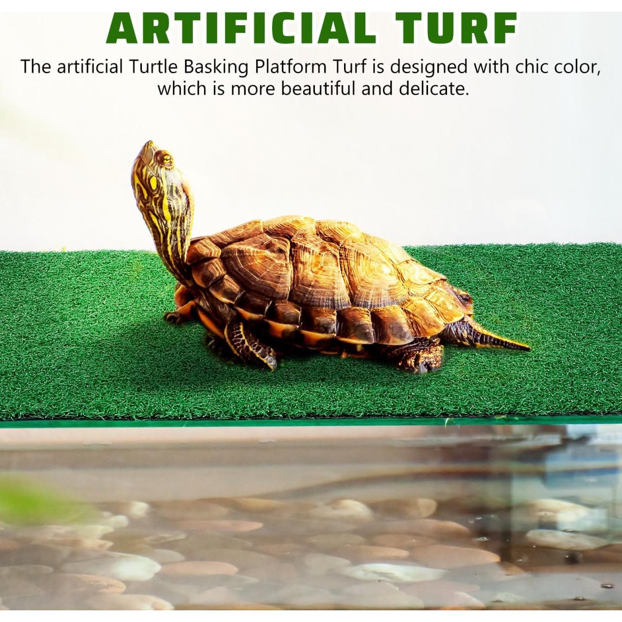 Césped Artificial para Tortugas Jojofuny 50x25 cm Verde