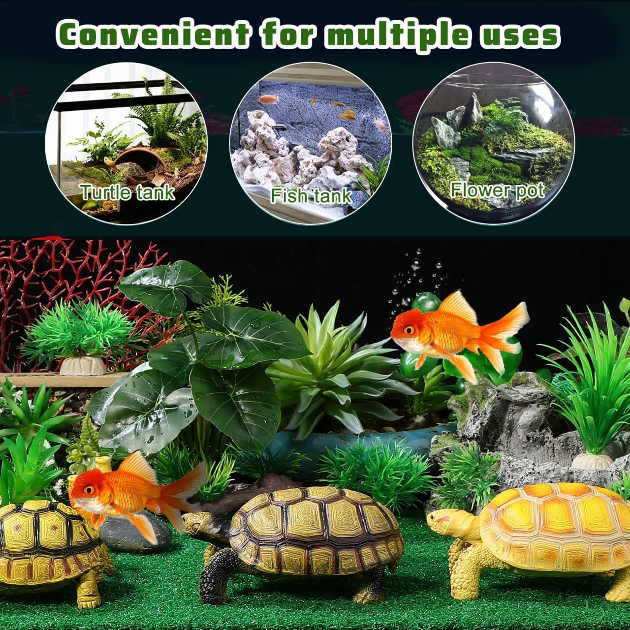 Césped Artificial para Tortugas Jojofuny 50x25 cm Verde