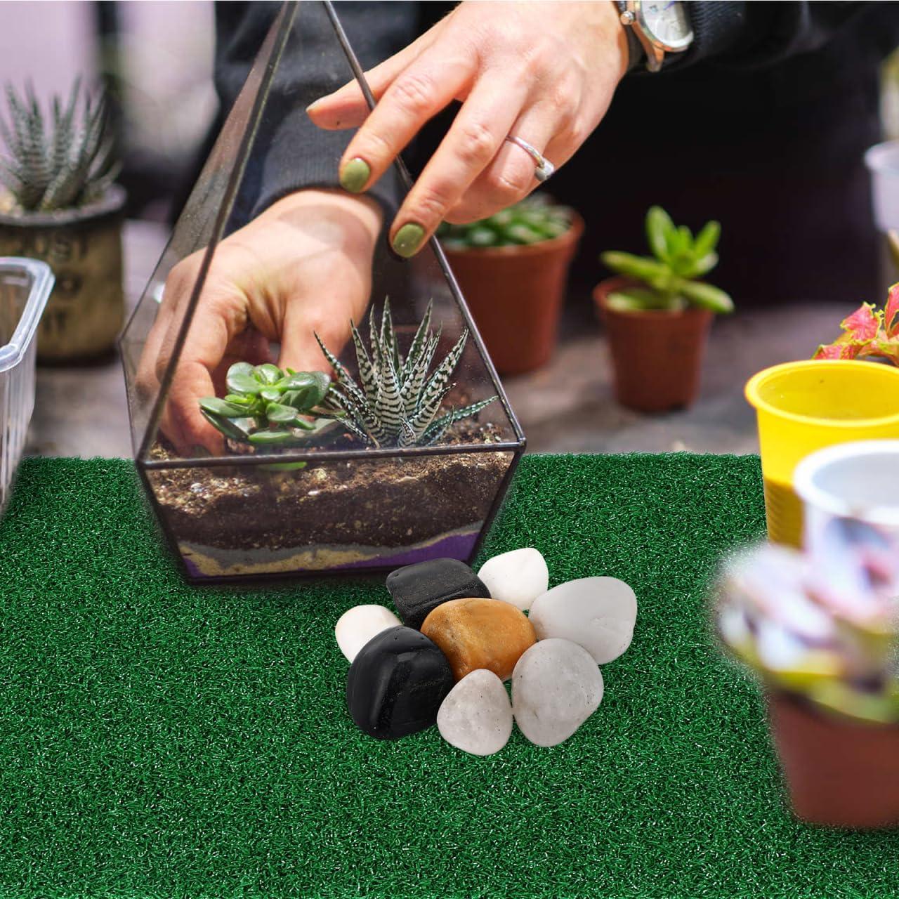 Césped Artificial para Tortugas Jojofuny 50x25 cm Verde