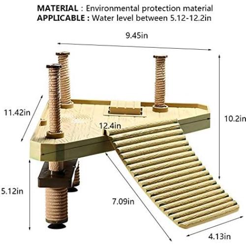 Plataforma de Basking Flotante La La Pet 30x24 cm para Tortugas