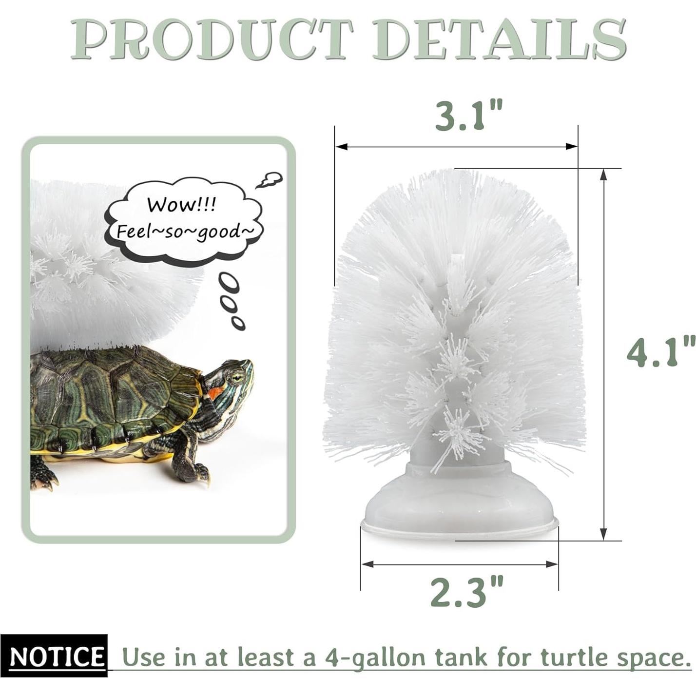 Cepillo de Tortuga con Ventosa JJMOLLE 10.4 cm Blanco