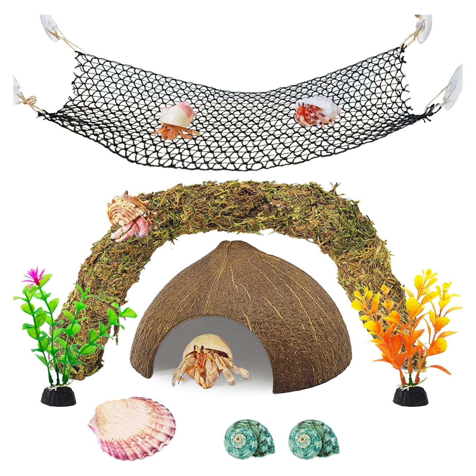 Accesorios para Cangrejo Ermitaño Hamiledyi 8PCS - Juguetes de Escalada y Escondite