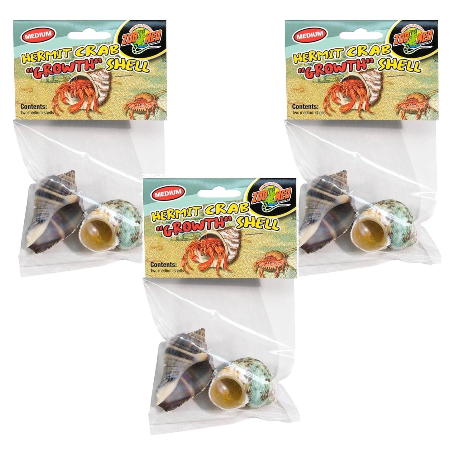 Conchas de Crecimiento para Cangrejos Ermitaños Zoo Med - 6 Unidades