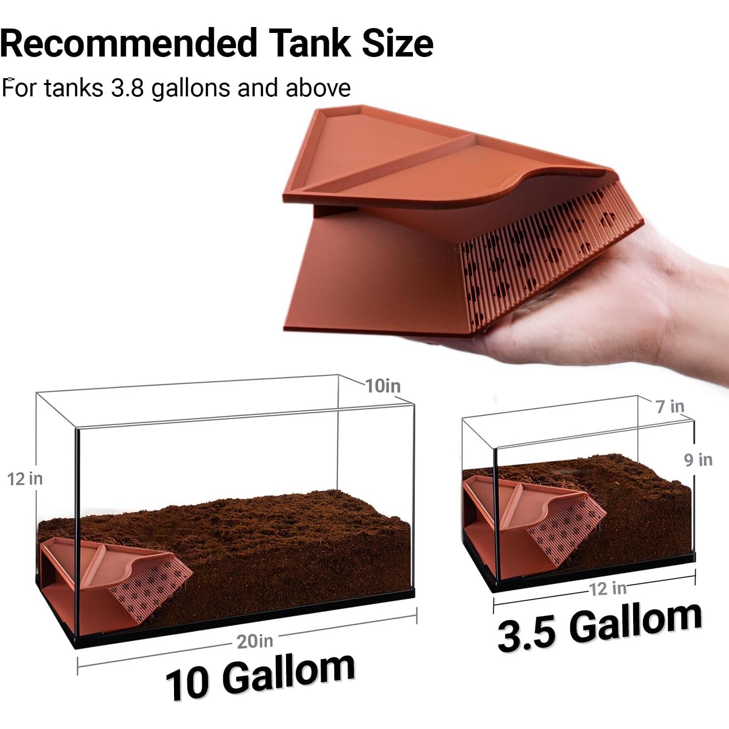 Hábito de Cueva para Cangrejo Ermitaño HERPDEN 15.2x7.1x12.7cm