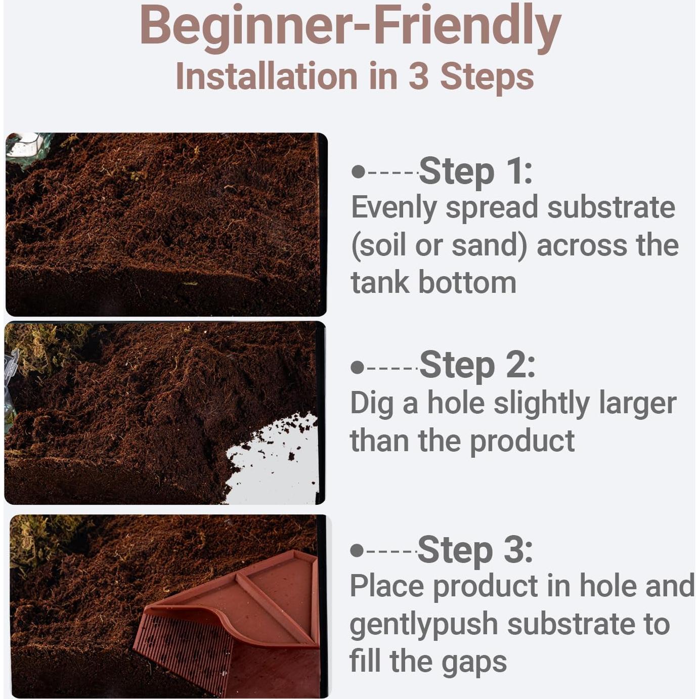 Hábito de Cueva para Cangrejo Ermitaño HERPDEN 15.2x7.1x12.7cm