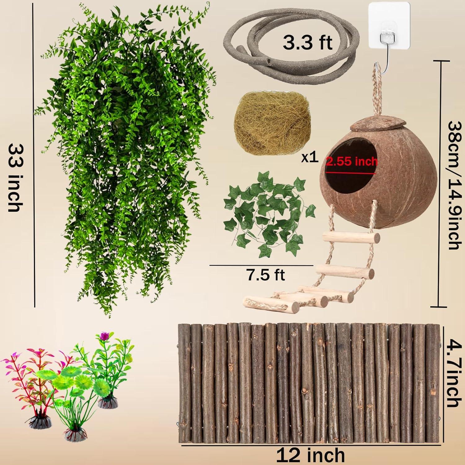 Accesorios para Reptiles HERCOCCI - Cabaña de Coco 37.8 cm