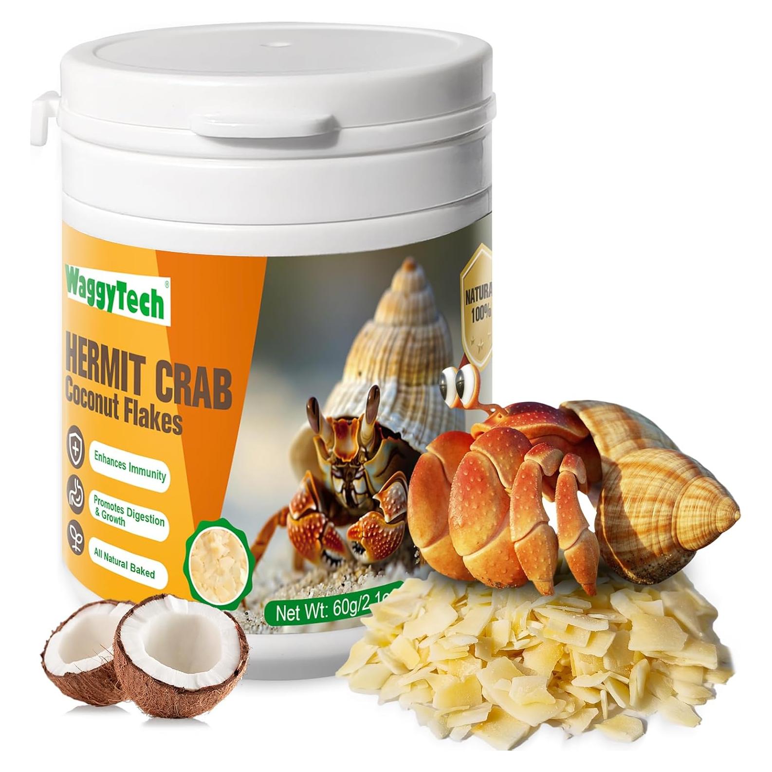 Comida para Cangrejo Ermitaño WaggyTech - Galletas de Coco 60g