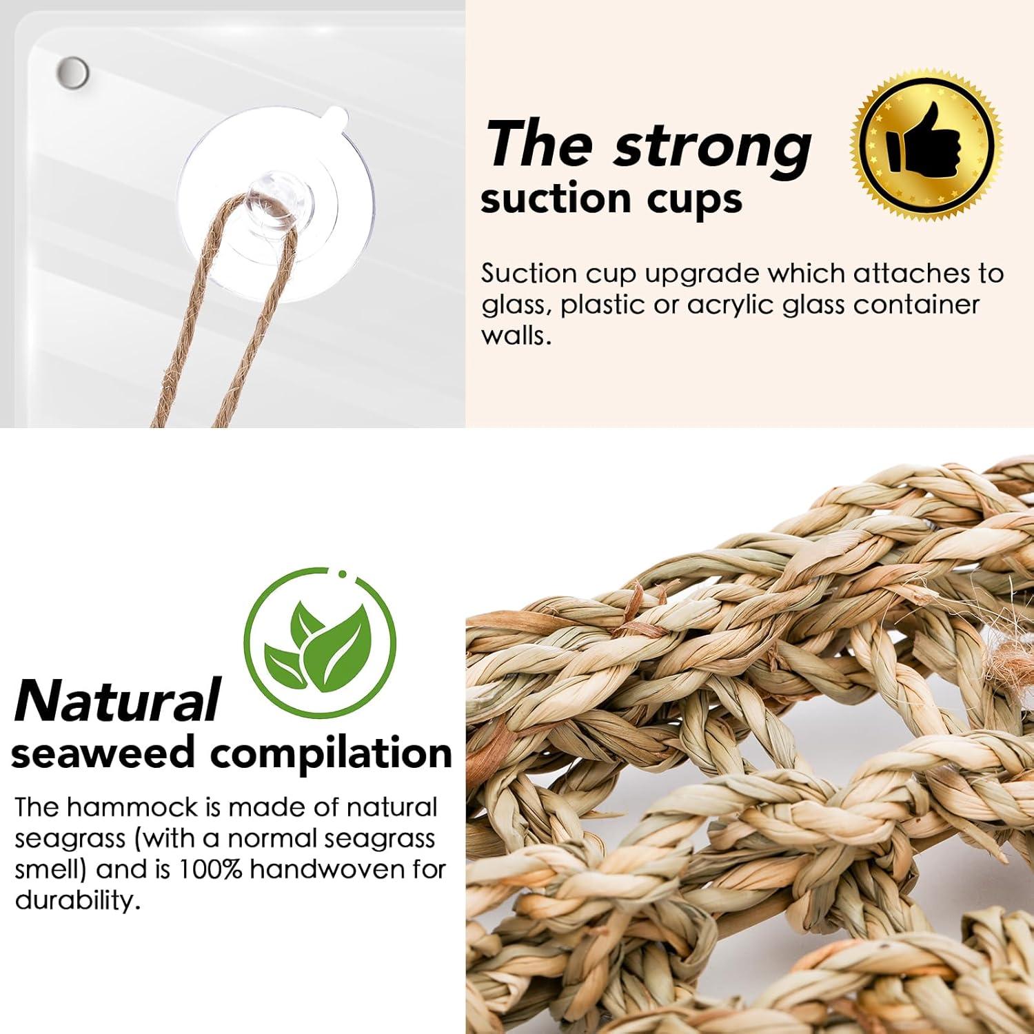 Juguetes para Cangrejos Ermitaños CHALEEMANG - Hamaca y Puente