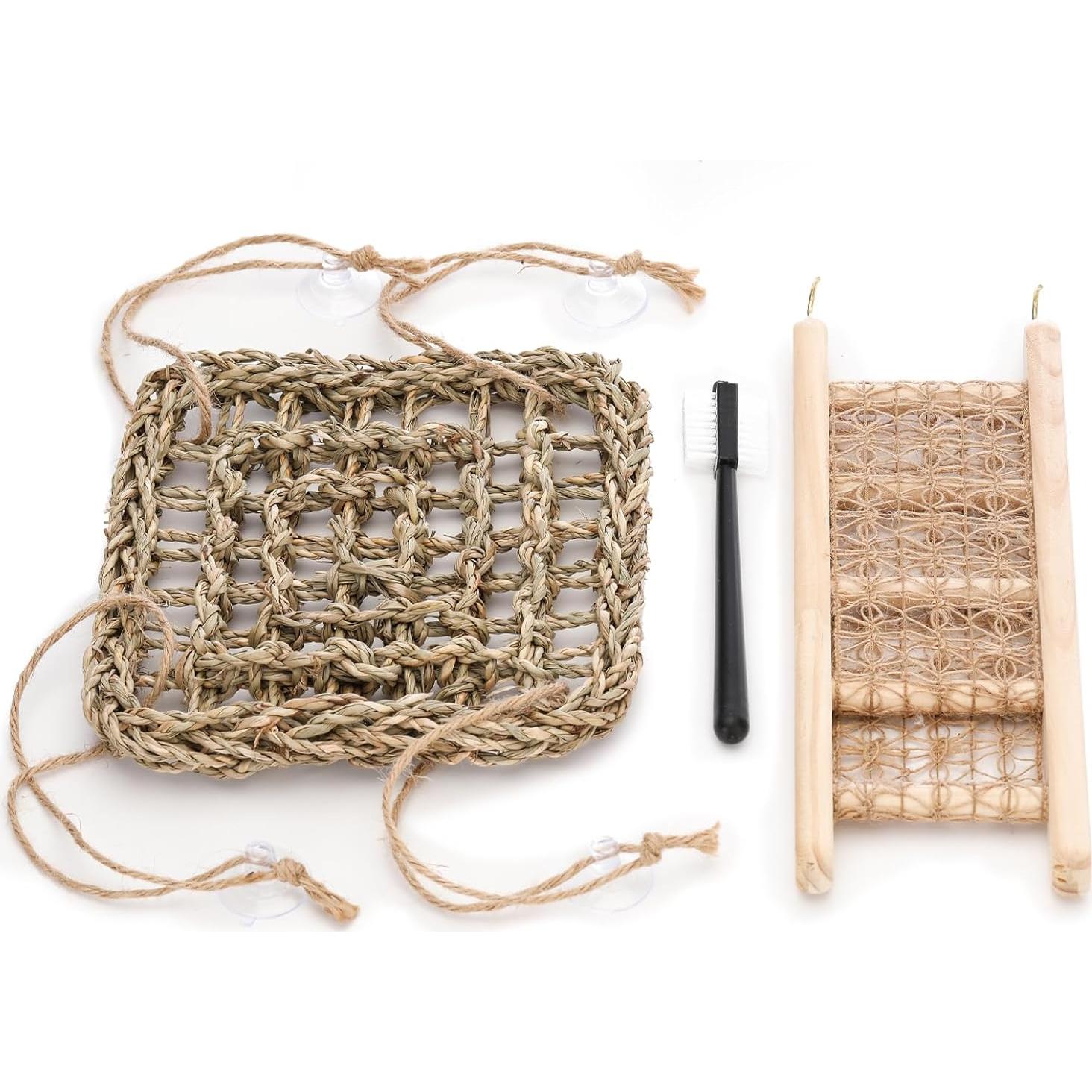 Juguetes para Cangrejos Ermitaños CHALEEMANG - Hamaca y Puente