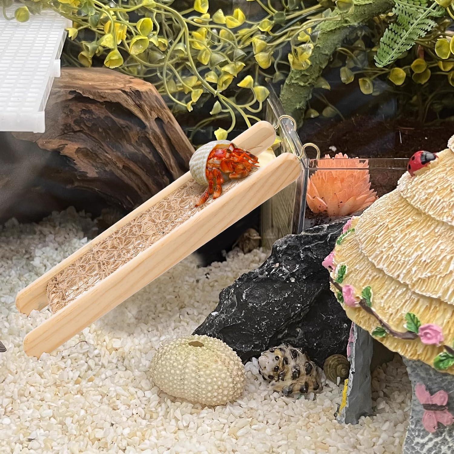 Juguetes para Cangrejos Ermitaños CHALEEMANG - Hamaca y Puente