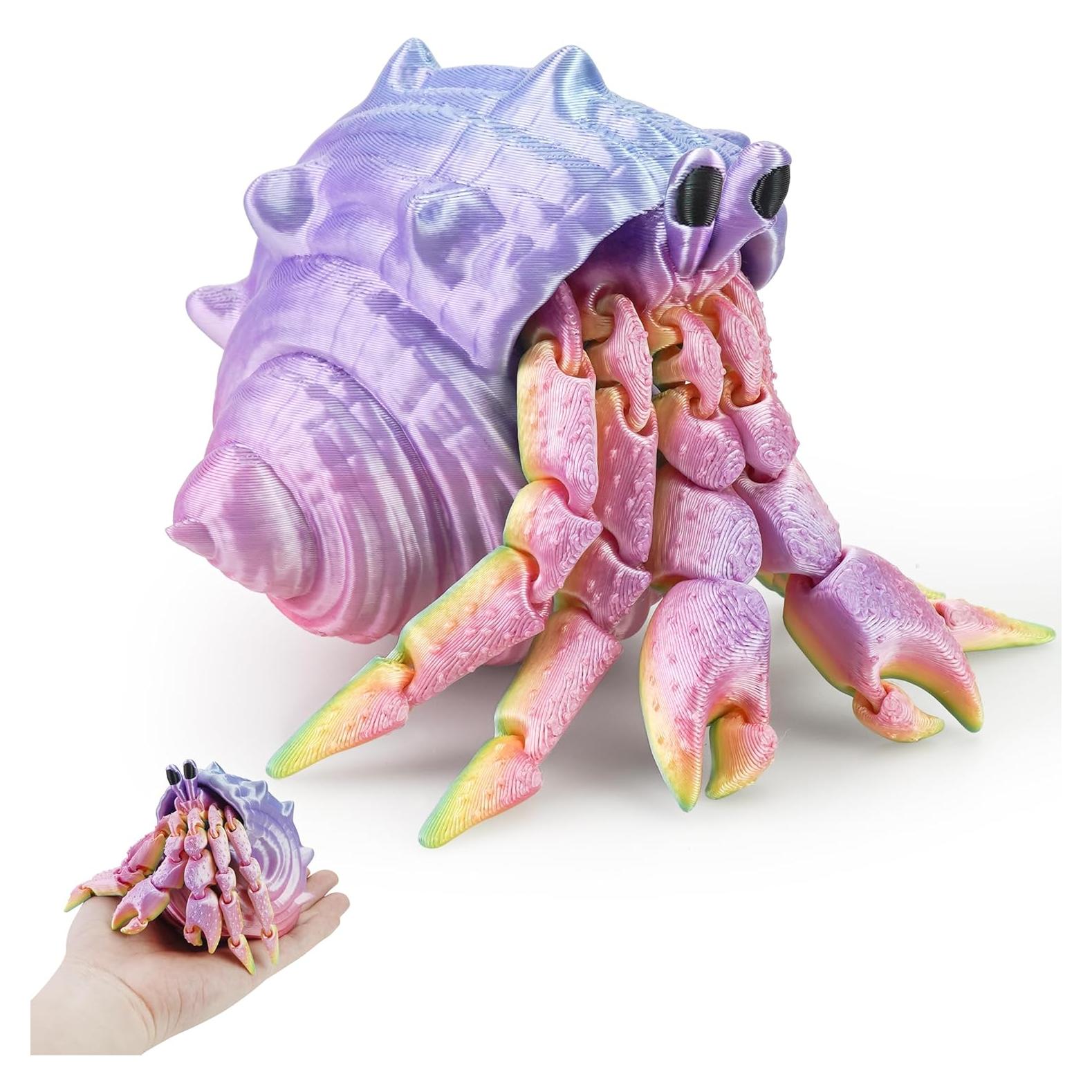 Cangrejo Ermitaño Impreso en 3D TiTiC Arcoíris Juguete Antiestrés