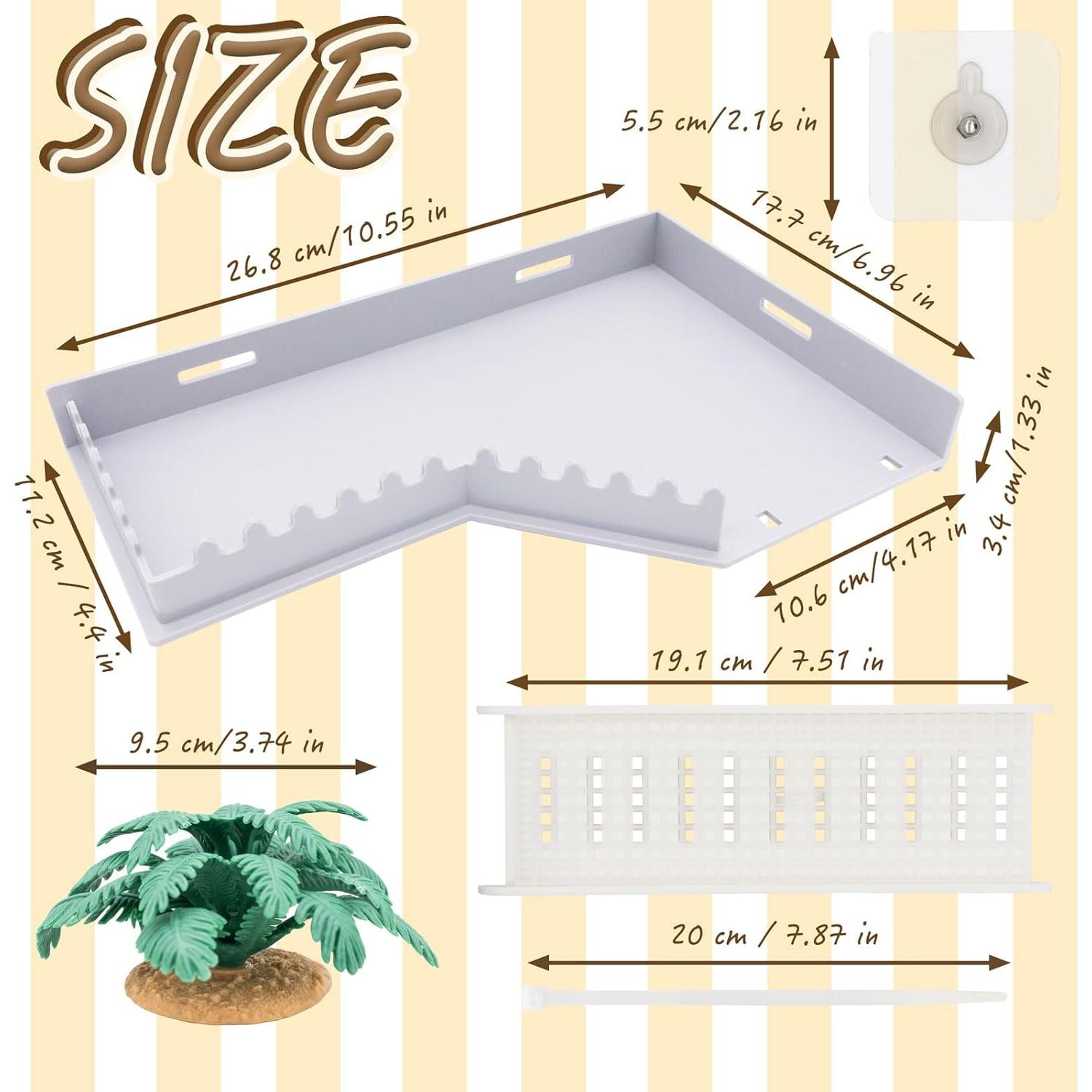 Plataforma en L para Cangrejos Ermitaños Niuohoy con Escalera