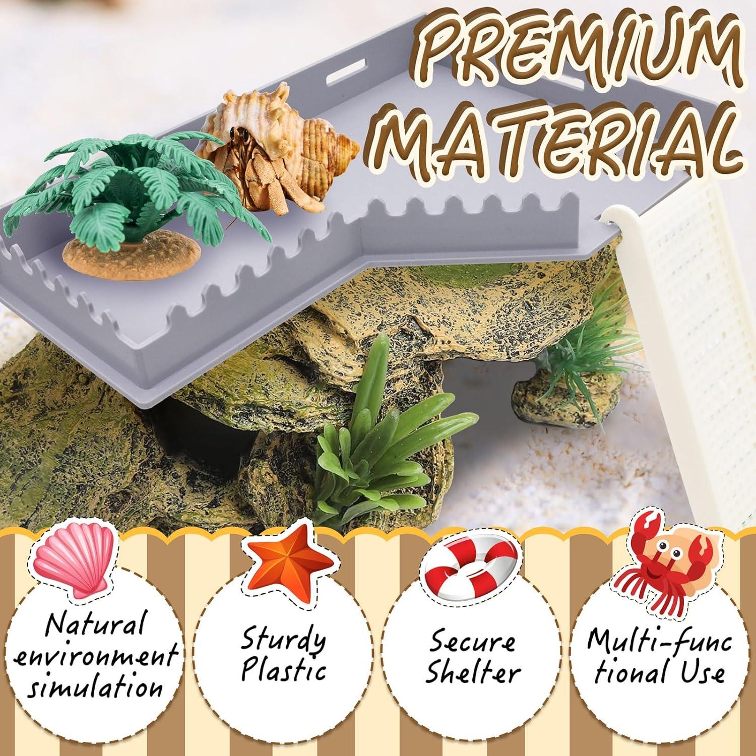 Plataforma en L para Cangrejos Ermitaños Niuohoy con Escalera