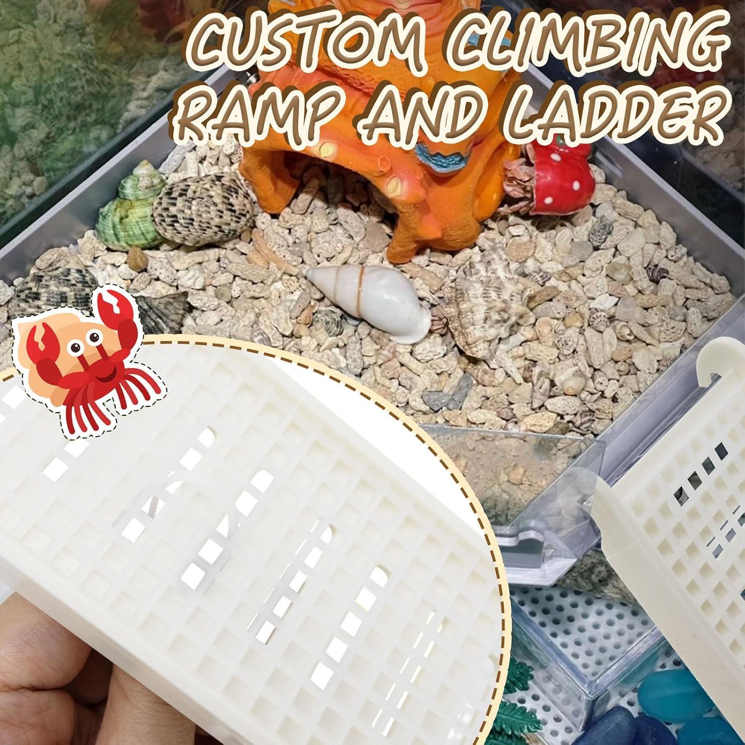 Plataforma en L para Cangrejos Ermitaños Niuohoy con Escalera