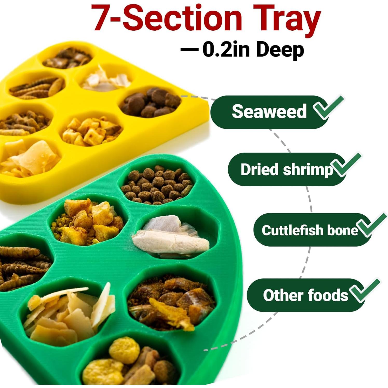 Juego de 2 Tazones de Comida para Cangrejos Ermitaños HERPDEN