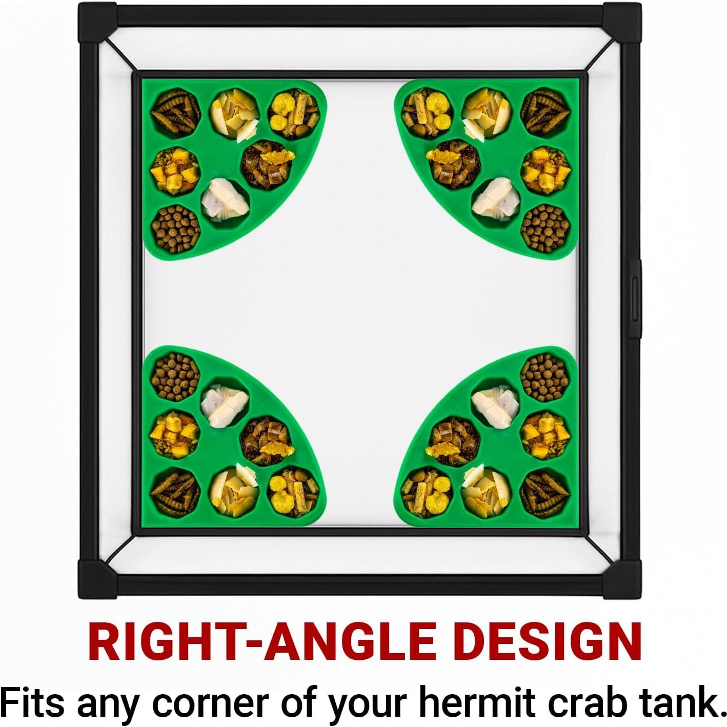 Juego de 2 Tazones de Comida para Cangrejos Ermitaños HERPDEN