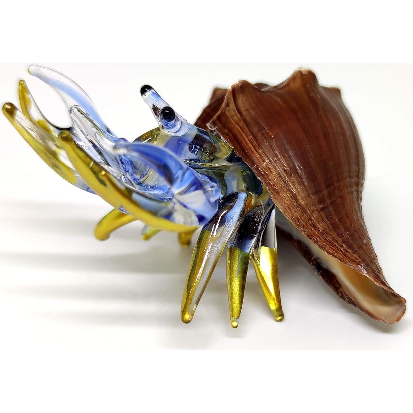 Figurita Cangrejo Ermitaño de Vidrio Soplado Sansukjai