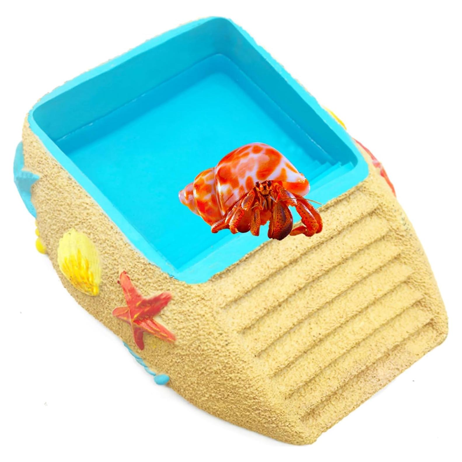 Tazón de Agua para Cangrejo Ermitaño Gxsdj 16x8cm Resina