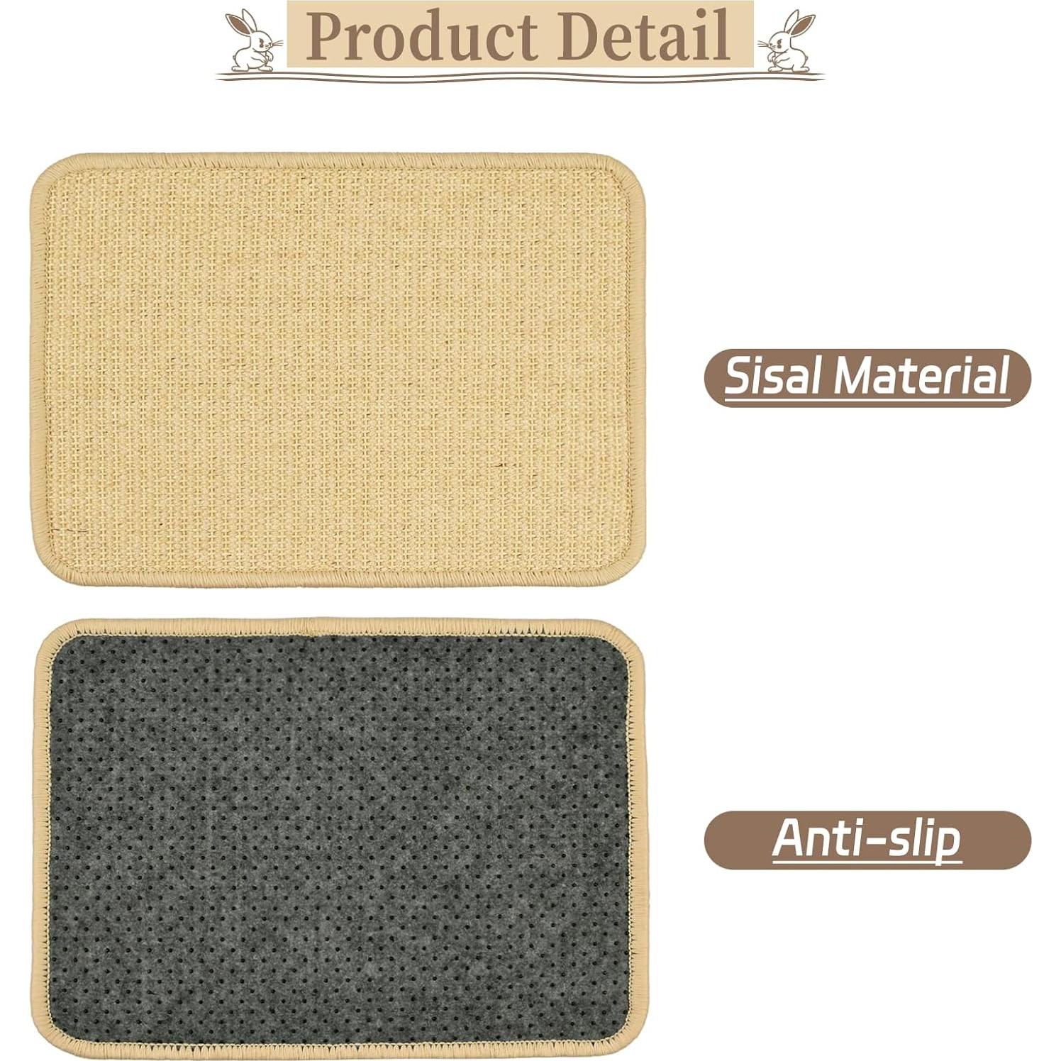 Alfombra de Rascado para Conejos Aifong 40.64x30.48cm Natural