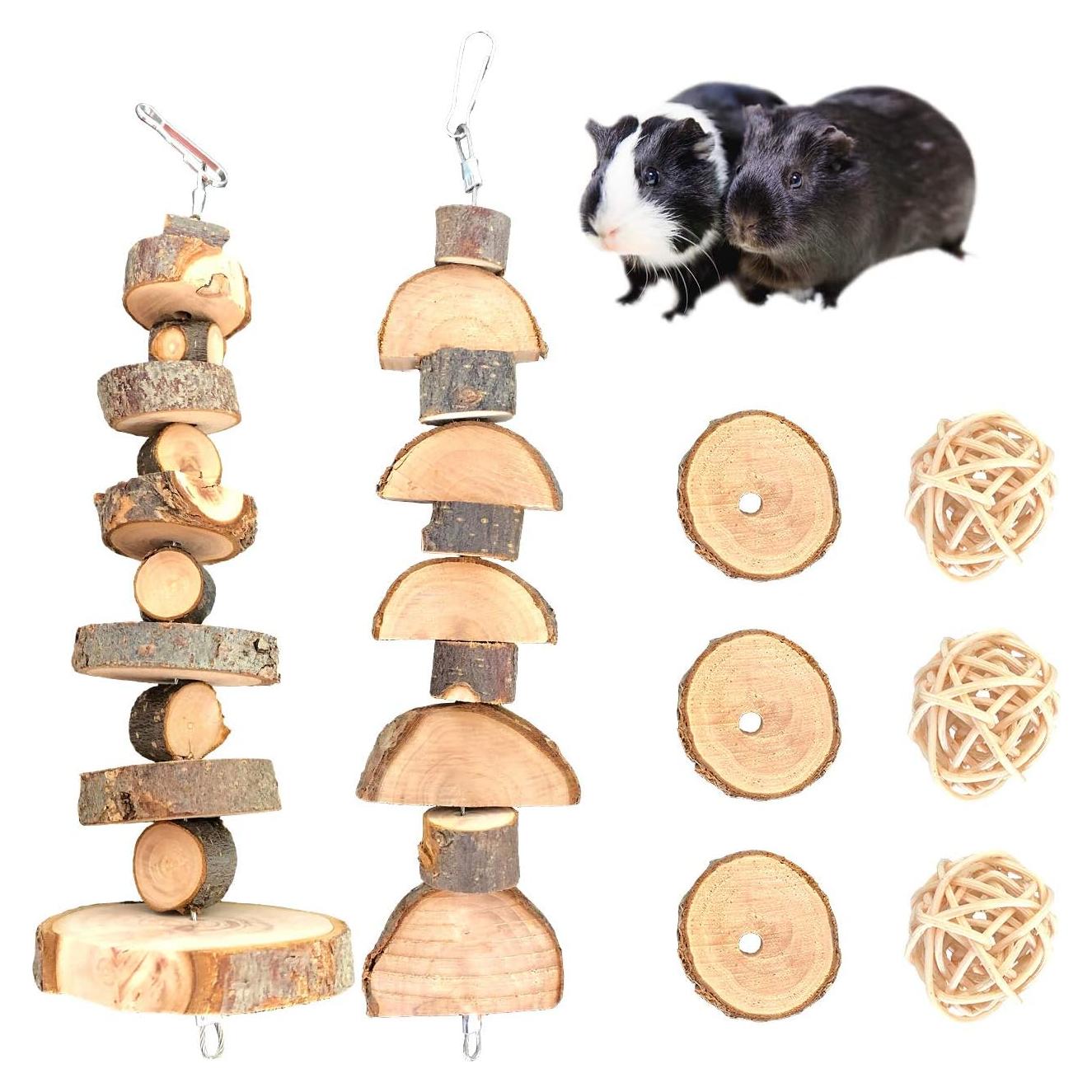 Juguetes Masticables para Conejos S-Mechanic - Madera de Manzana